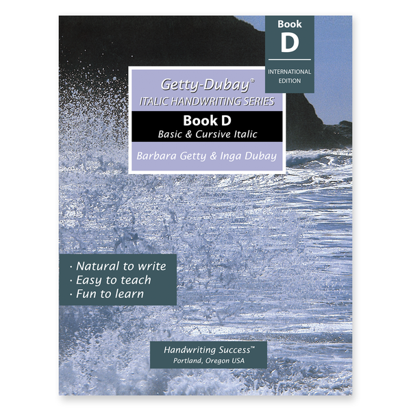 Getty-Dubay Italic Handwriting Series Book D International Edition