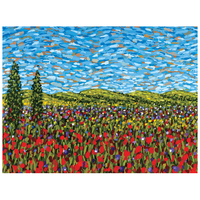 Greeting Card: Red Field